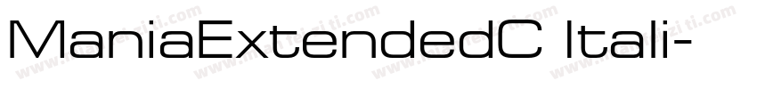 ManiaExtendedC Itali字体转换